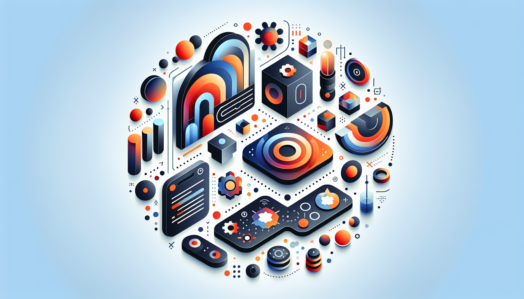 Choosing the Right Tech Stack for Your App - app development illustration showing app development concepts, business strat...