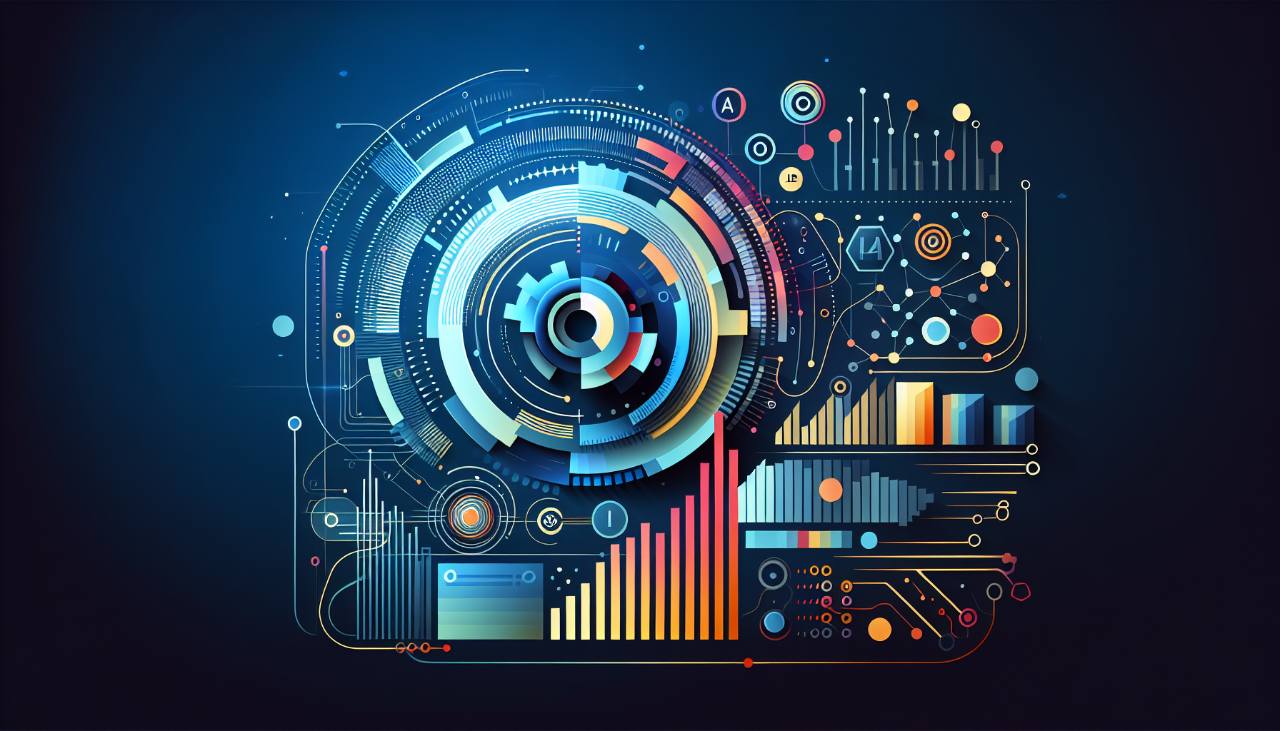 Mastering AI-Driven SEO for Entrepreneurs - AI SEO illustration showing ai seo concepts, business strategy, and profession...