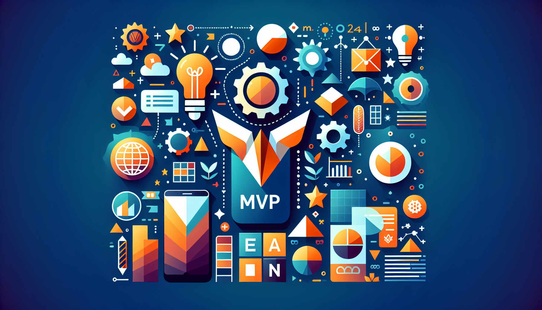 Mastering MVP: Lean App Development with Impact - MVP app development illustration showing mvp app development concepts, b...
