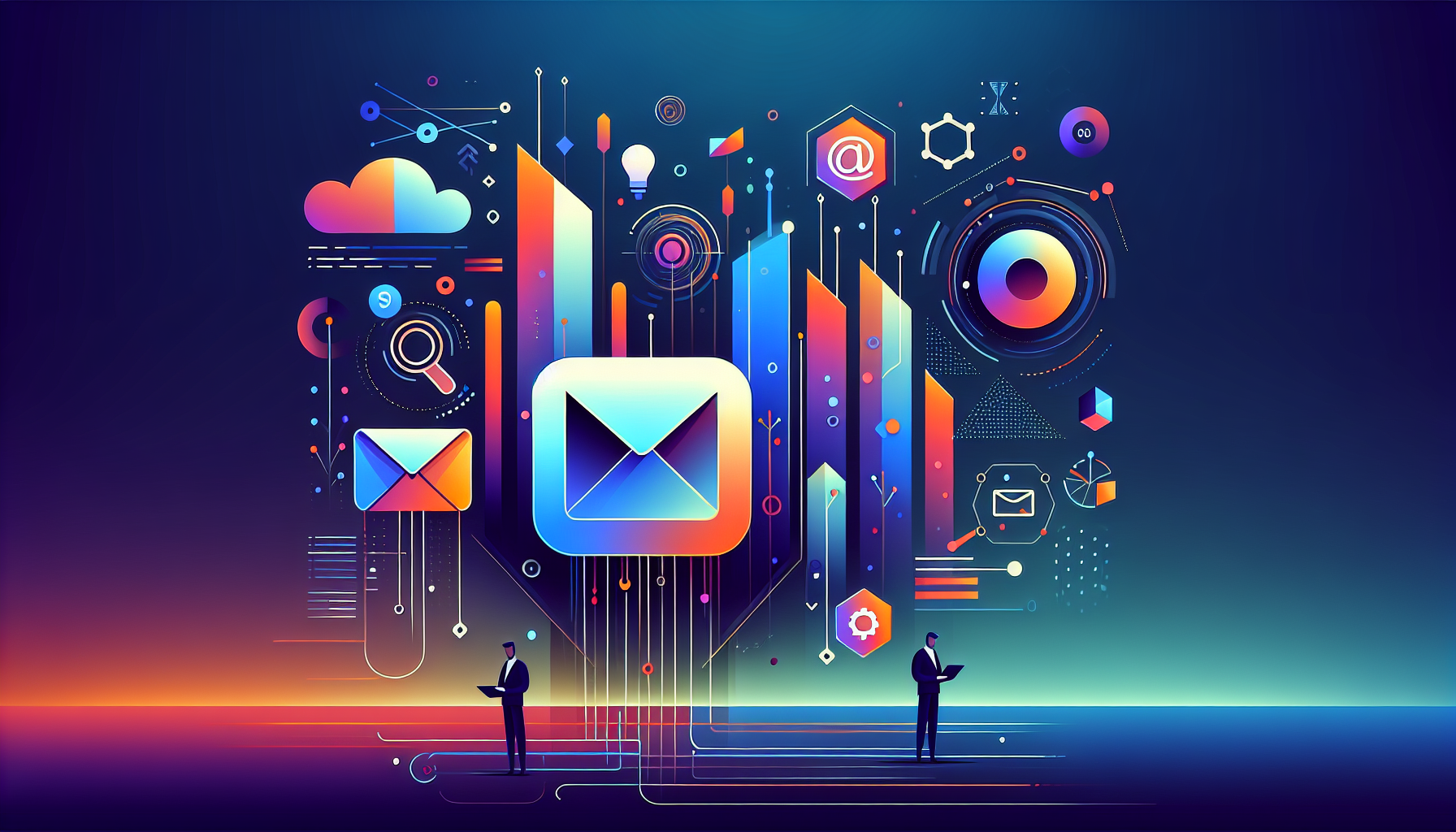 The Secret to Email Marketing Automation That Feels Personal - email marketing automation illustration showing email marke...