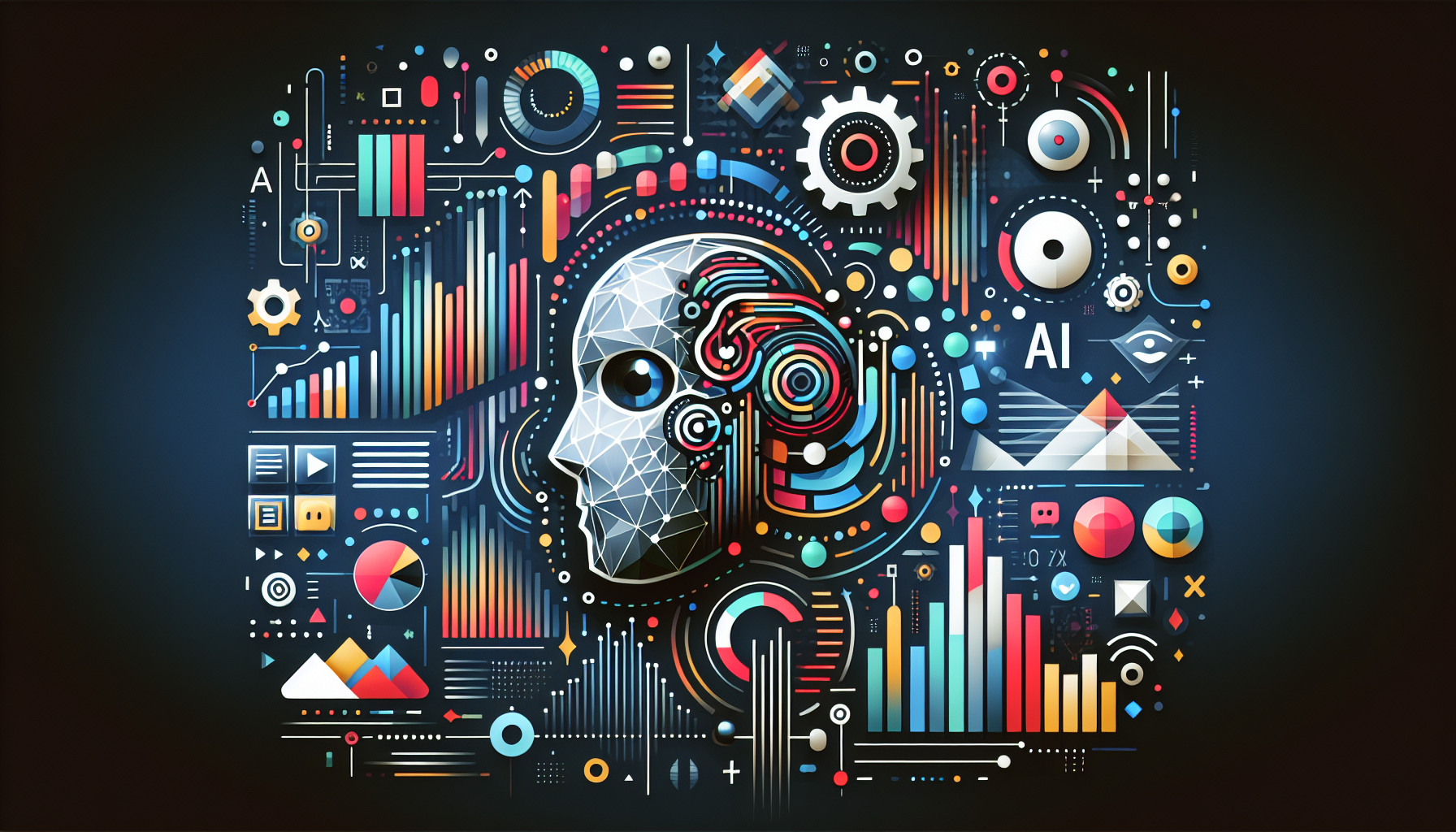 Top 10 AI Marketing Tips for Small Businesses - AI marketing tips for small businesses illustration showing ai marketing t...